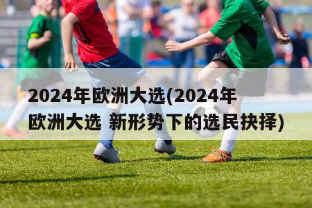 2024年欧洲大选(2024年欧洲大选 新形势下的选民抉择)